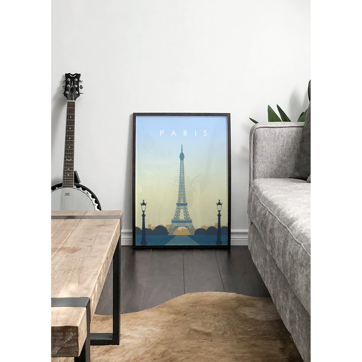 Affiche ville Paris 3 blanc, L'AFFICHERIE