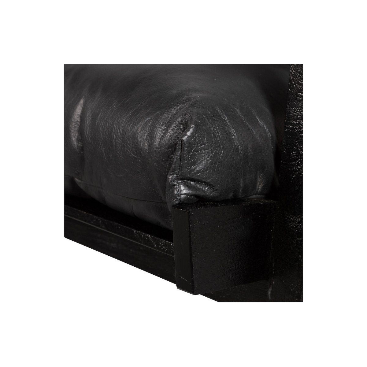 Fauteuil en bois et tissu - HOUSTON noir, WOOOD