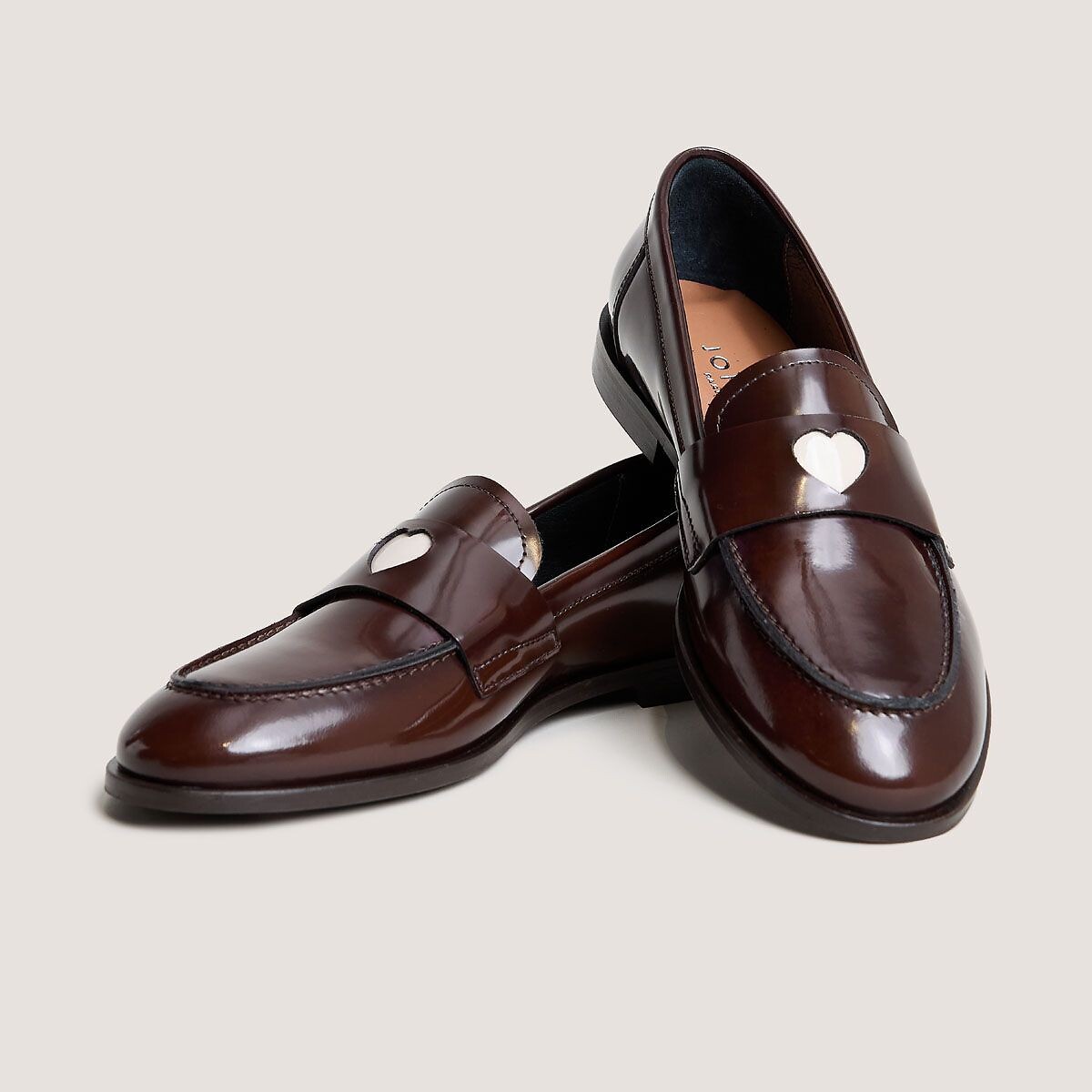 Mocassins em pele brilhante, DONJUAN castanho, JONAK