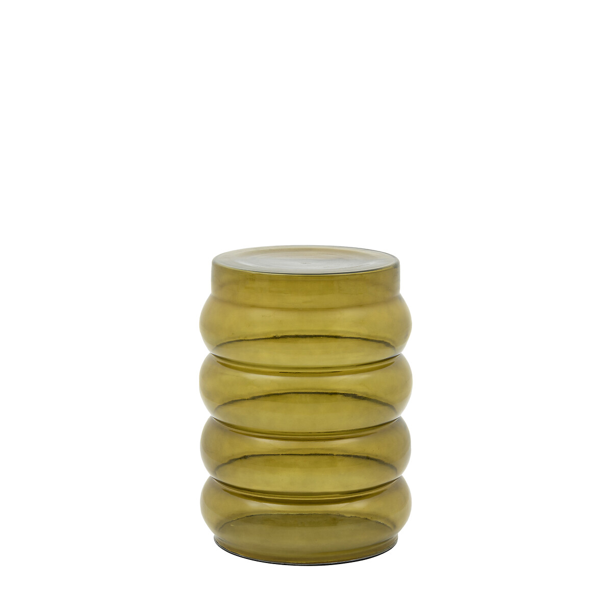 Soren Sculptural Glass Side Table olive, SO'HOME