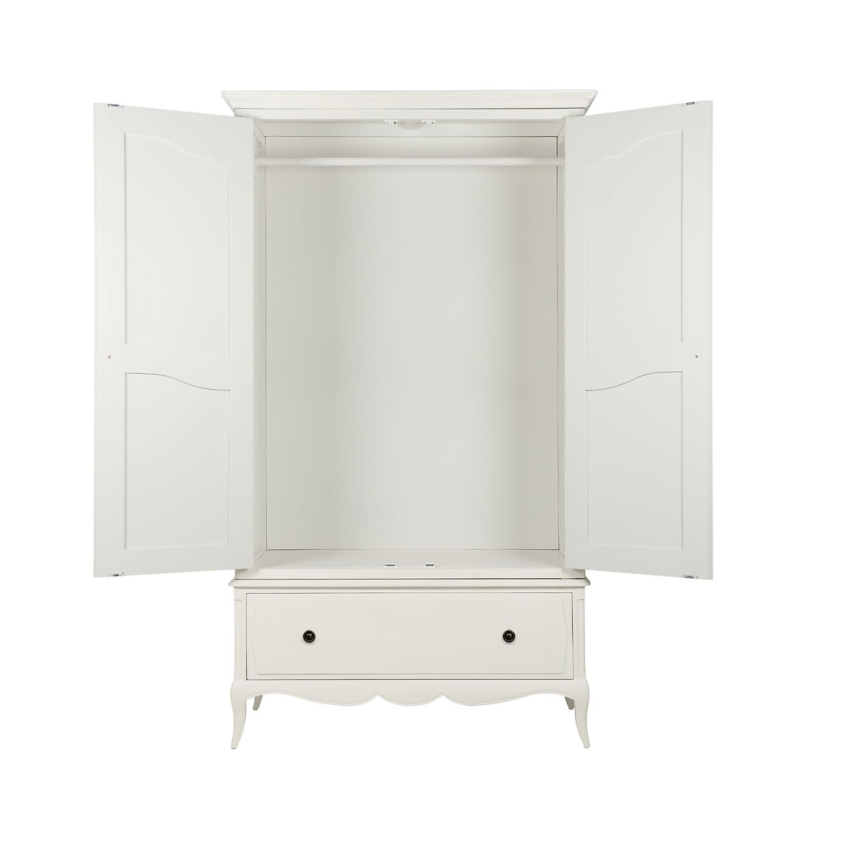 Amelie French-Style 2 Door Wardrobe grey white , WILLIS & GAMBIER