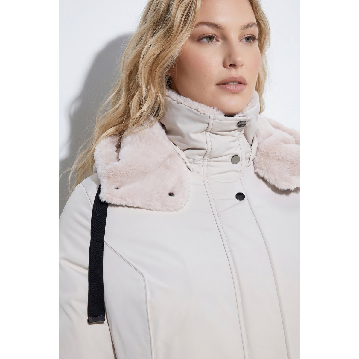 Veste HYPRAR, col montant, capuche amovible sable clair, ULLA POPKEN