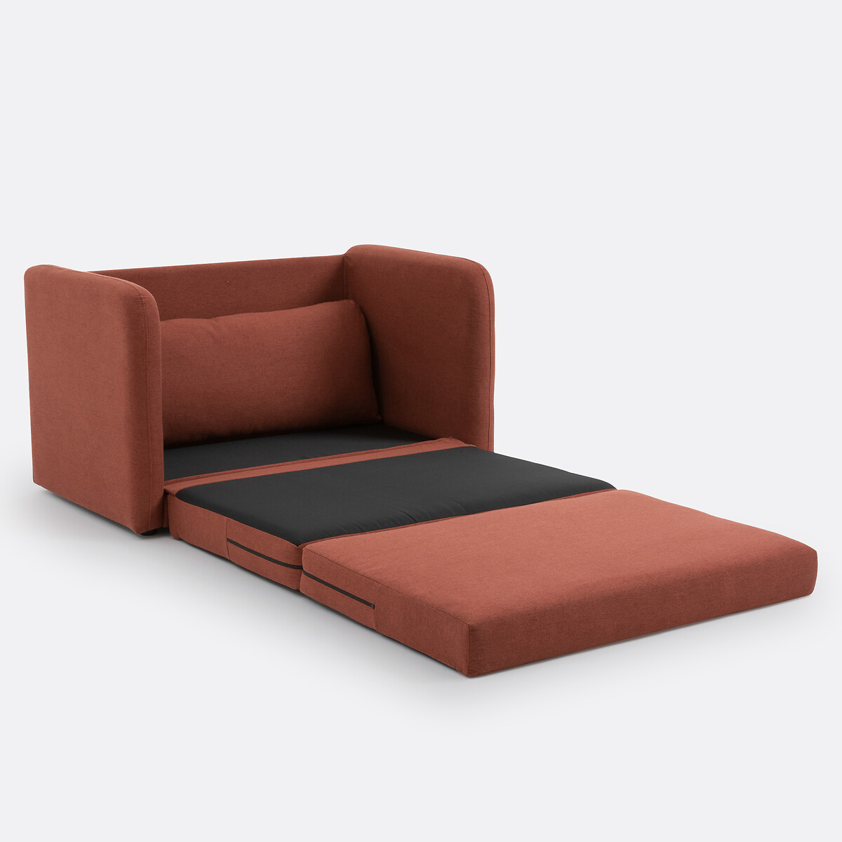 Banquette-lit polyester, Hazel terracotta, LA REDOUTE INTERIEURS