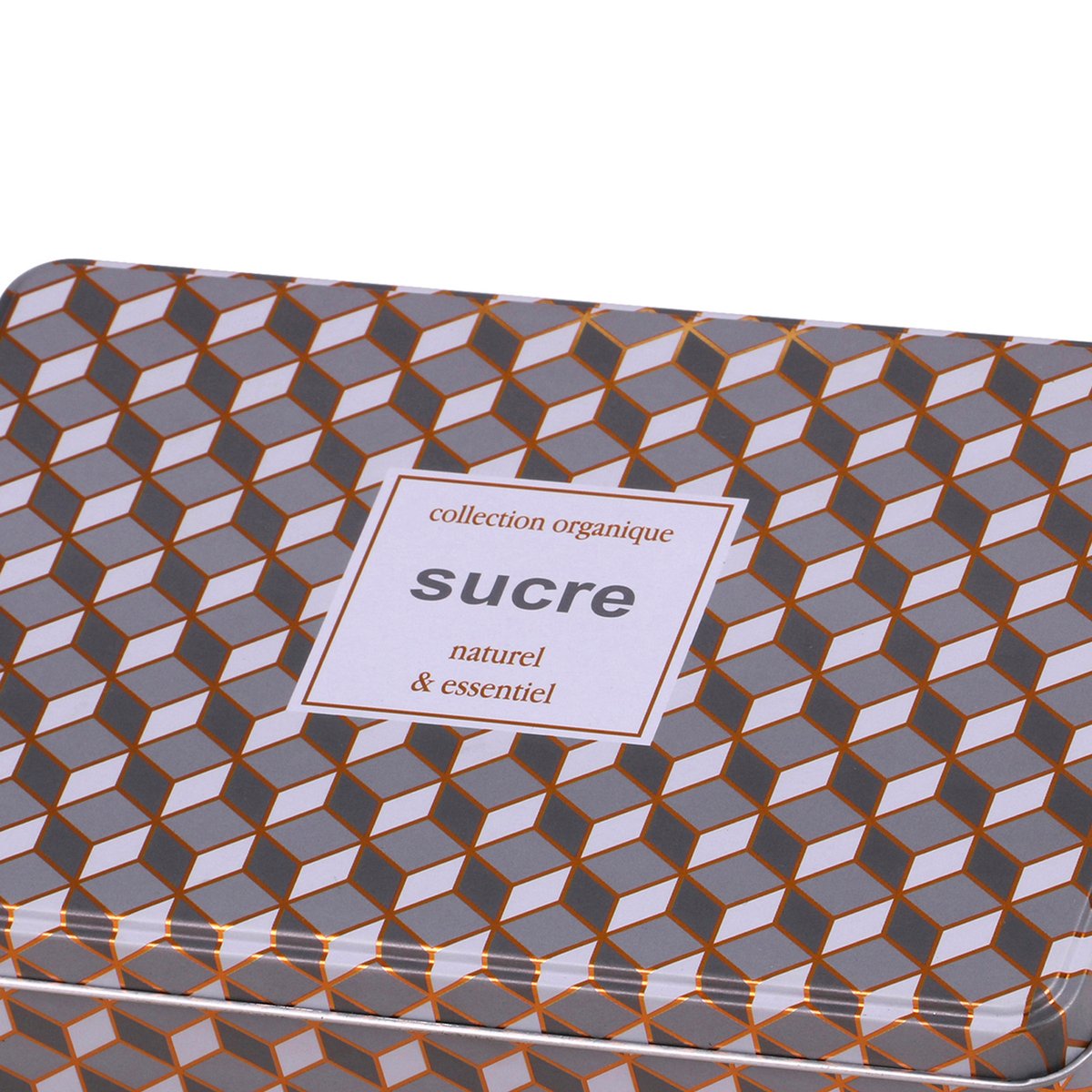 Boîte à sucre morceaux en métal 20x13x7cm gris, WADIGA
