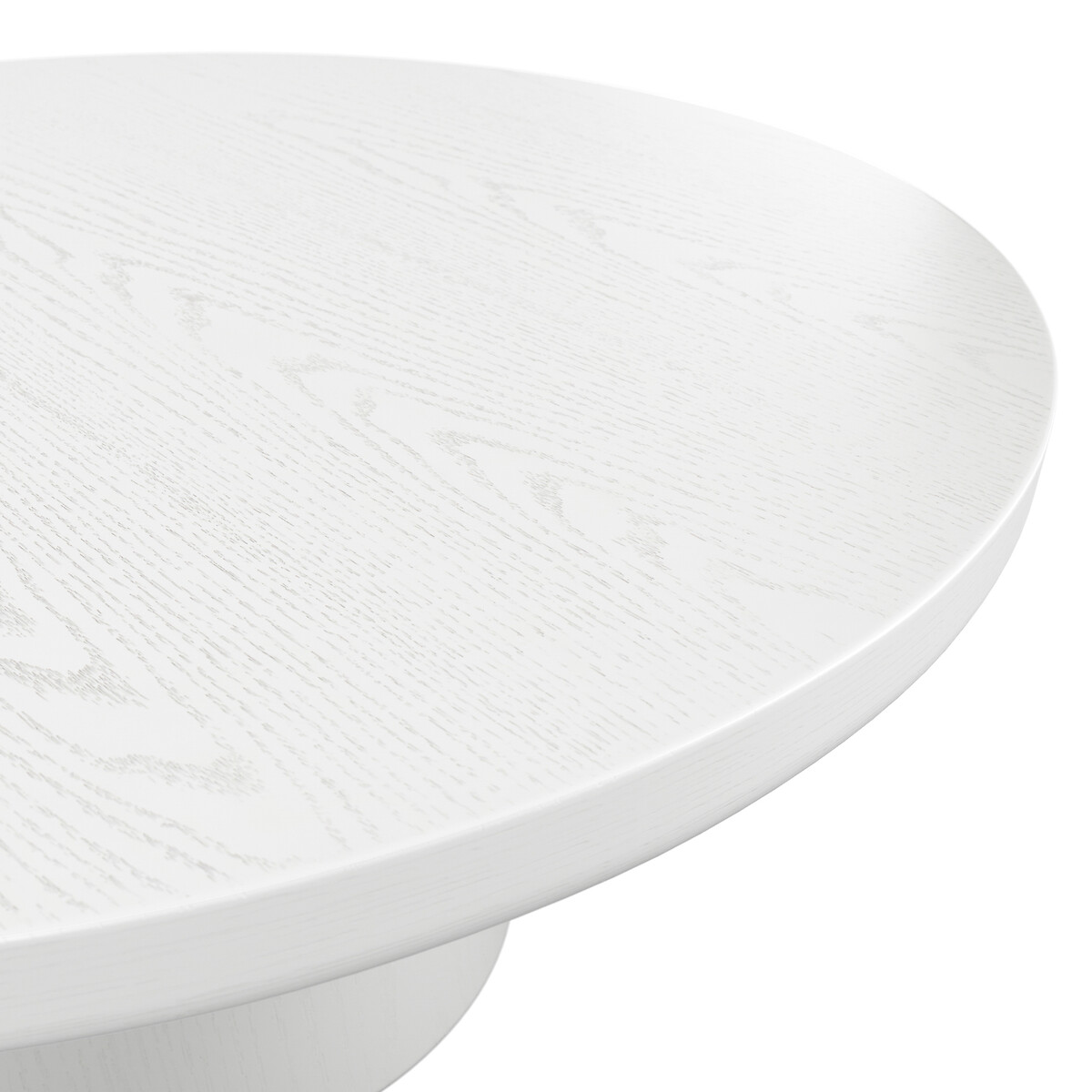 Zoro Round Ash Veneer Coffee Table white, SO'HOME