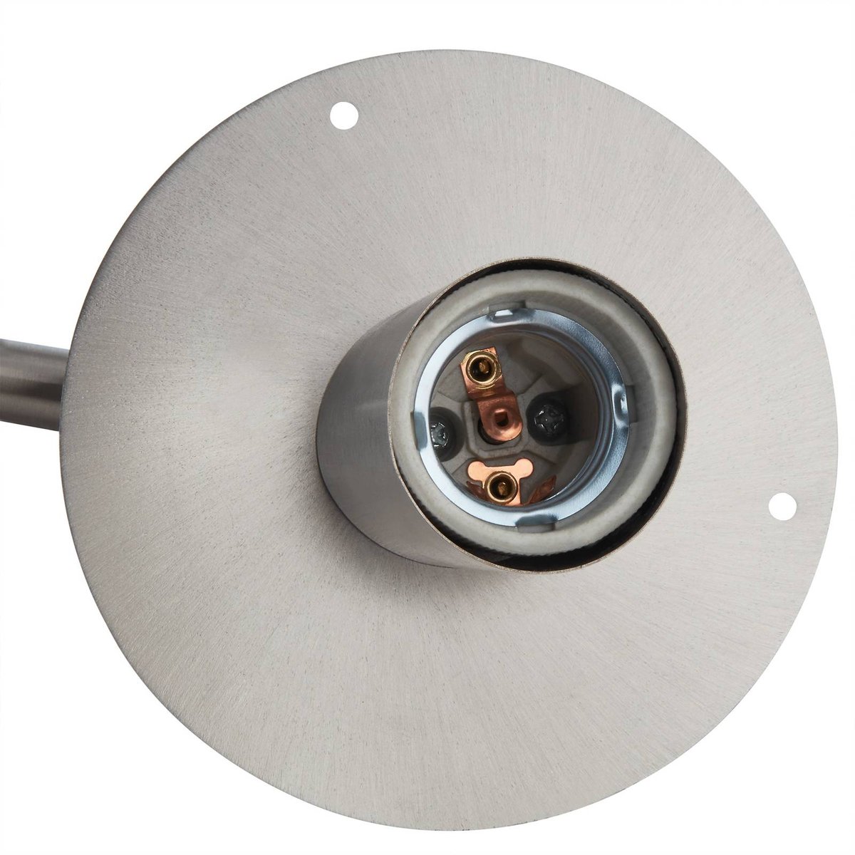 Applique extérieure en inox moderne, Noemi acier inoxydable, transparent, LINDBY