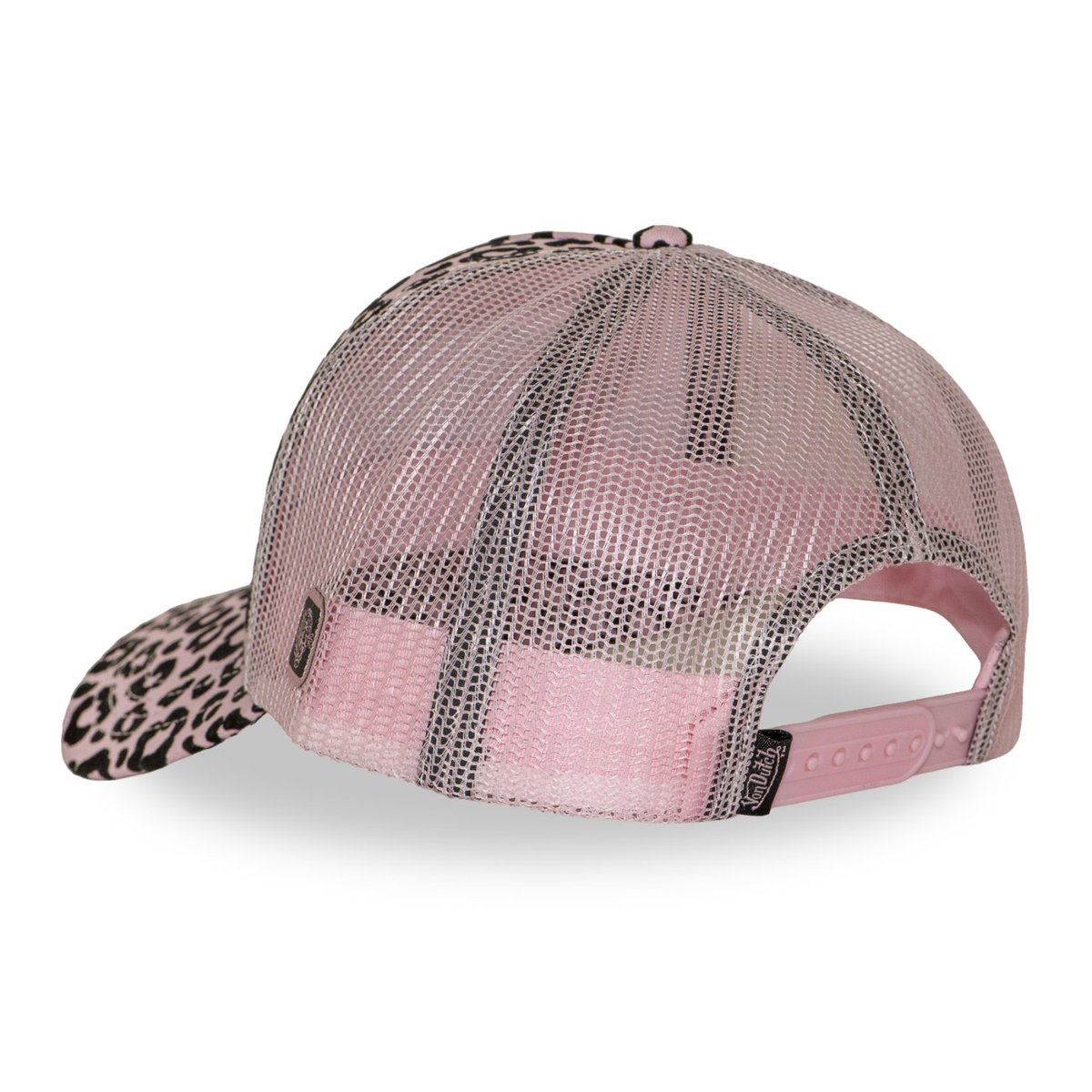 Casquette trucker LEOPARD rose/noir, VON DUTCH