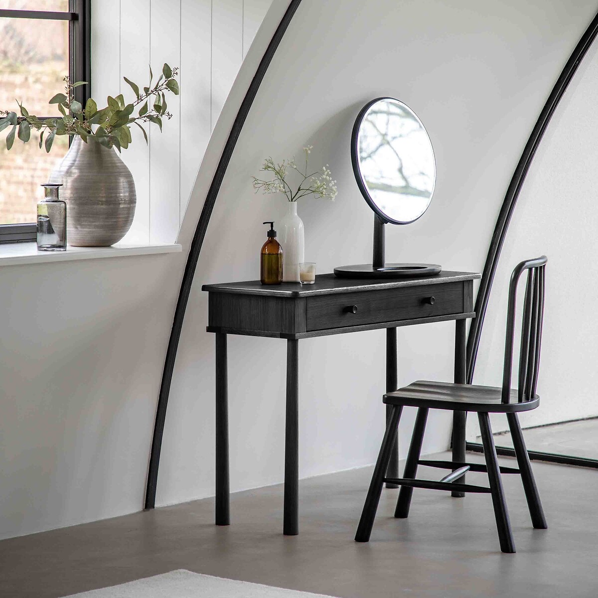 Wycombe Solid Oak Dressing Table black, ÉDITÉ