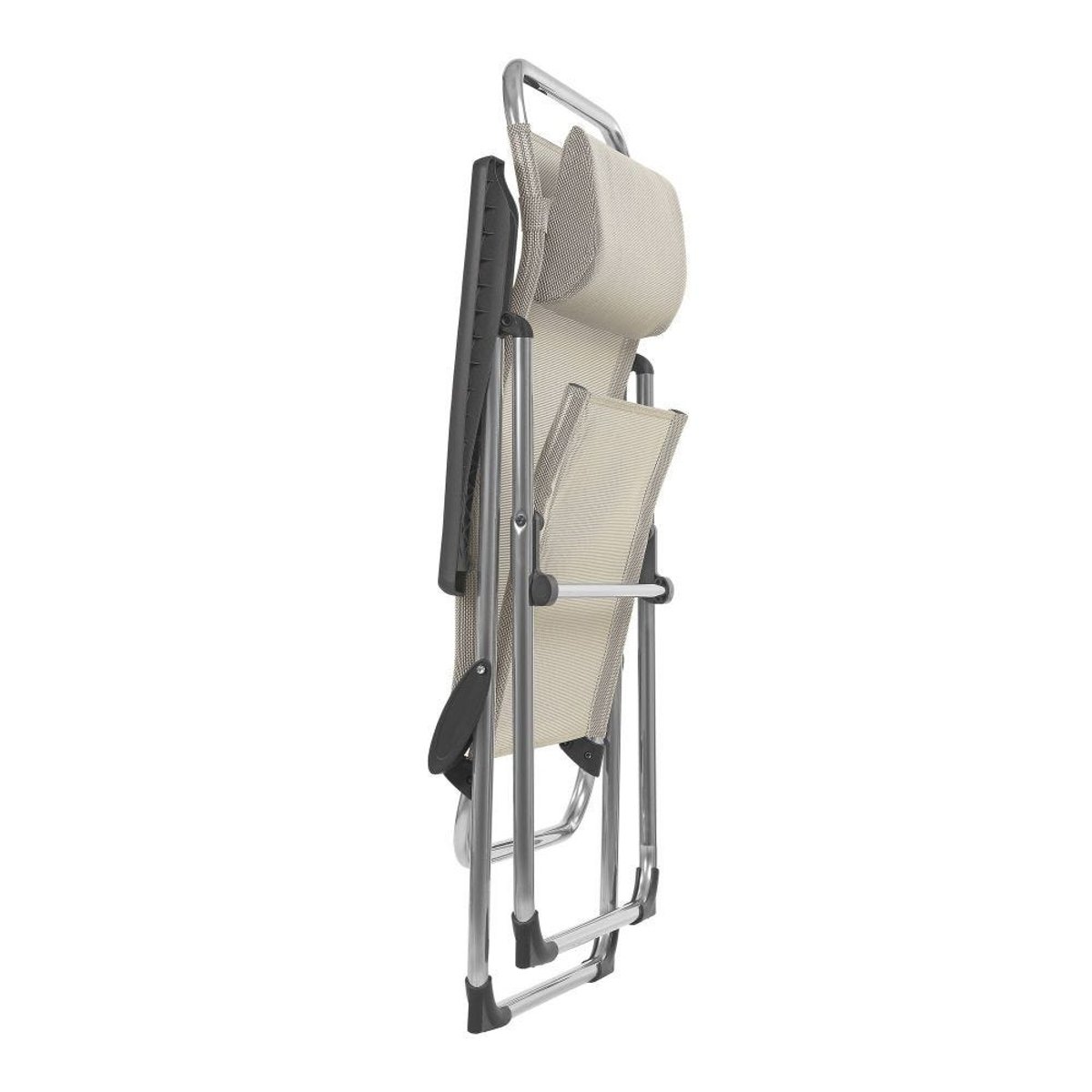 Fauteuil pliant multi-positions XL - ALU CHAM XL seigle, LAFUMA MOBILIER