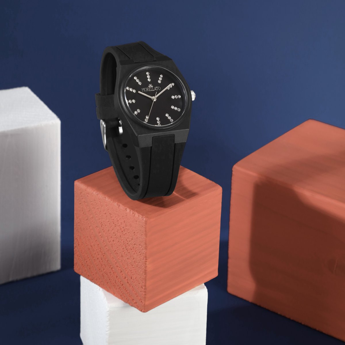 Montre VIVACE noir, mat, MORELLATO