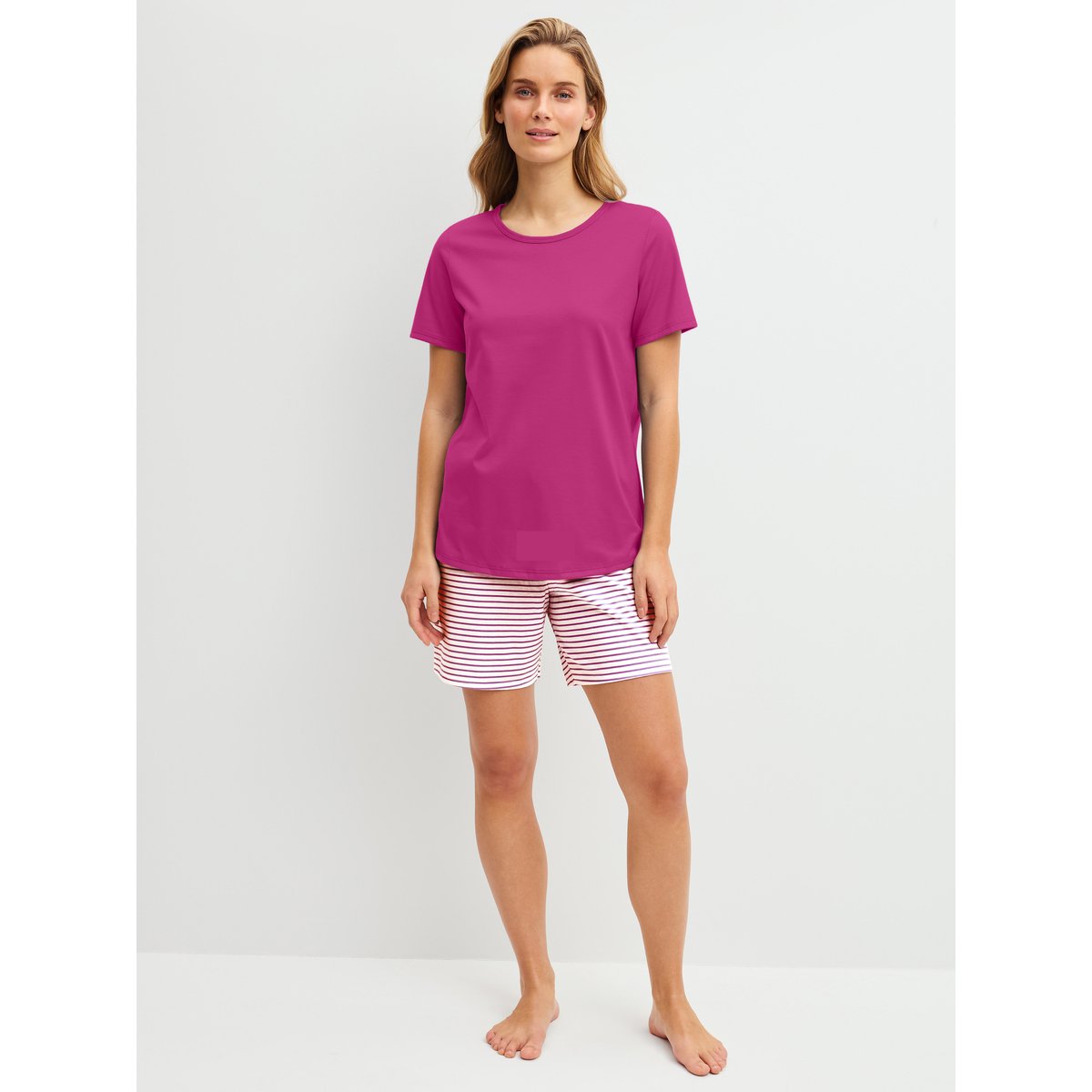 Pyjama court manches courtes Coton COTTON SPECIAL very berry, CALIDA
