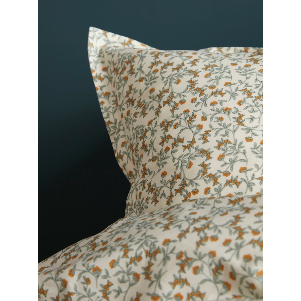 Housse de couette percale de coton "BAIES SAUVAGES" multicolore, CYRILLUS