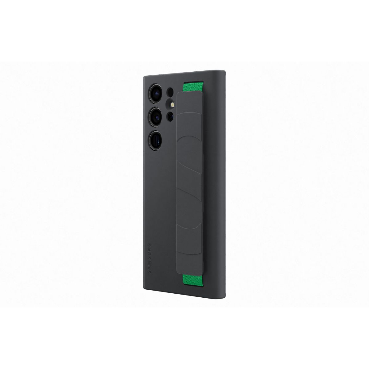 Coque S23 Ultra Silicone avec laniere Noi noir, SAMSUNG