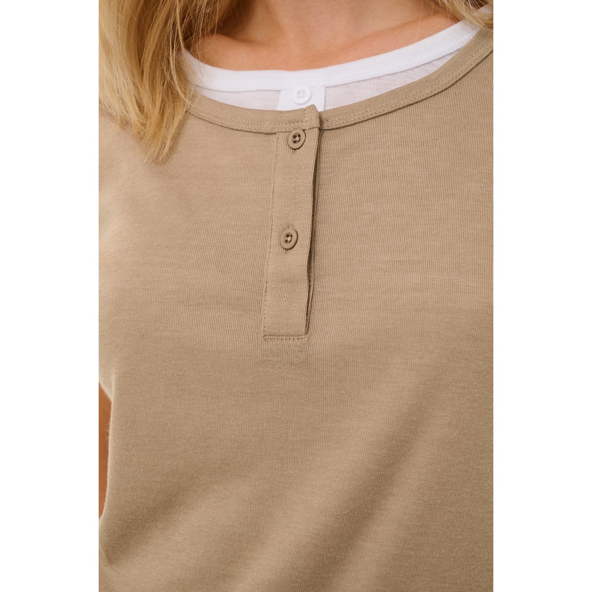 T-shirt à manches courtes beige dune, CULTURE