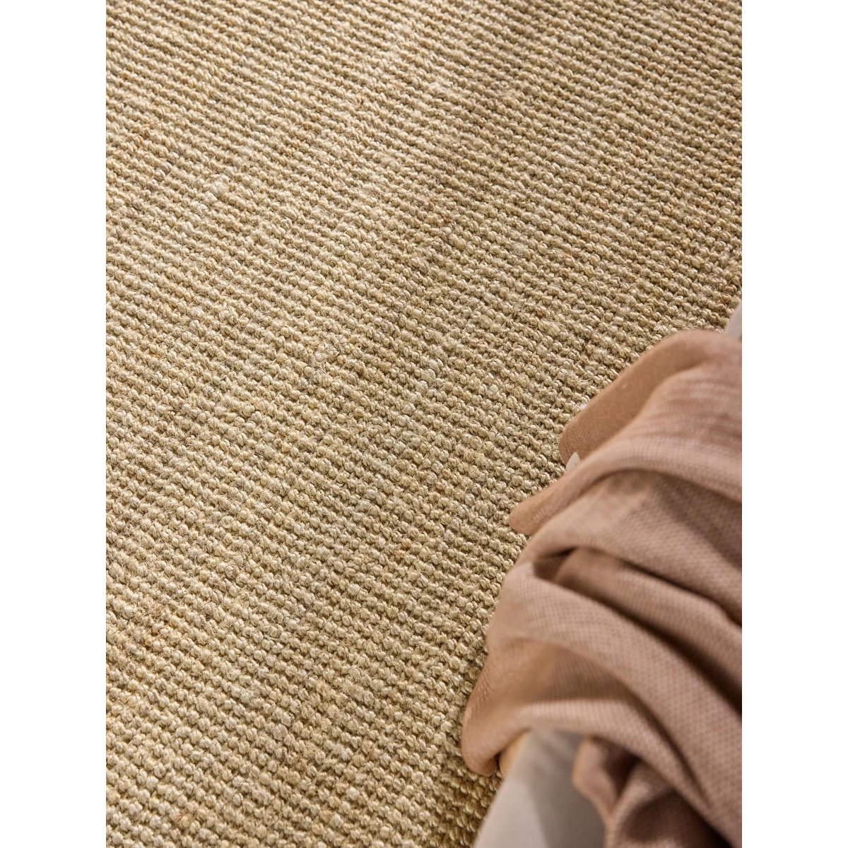 Tapis de jute tissé main SVEA crème, BENUTA