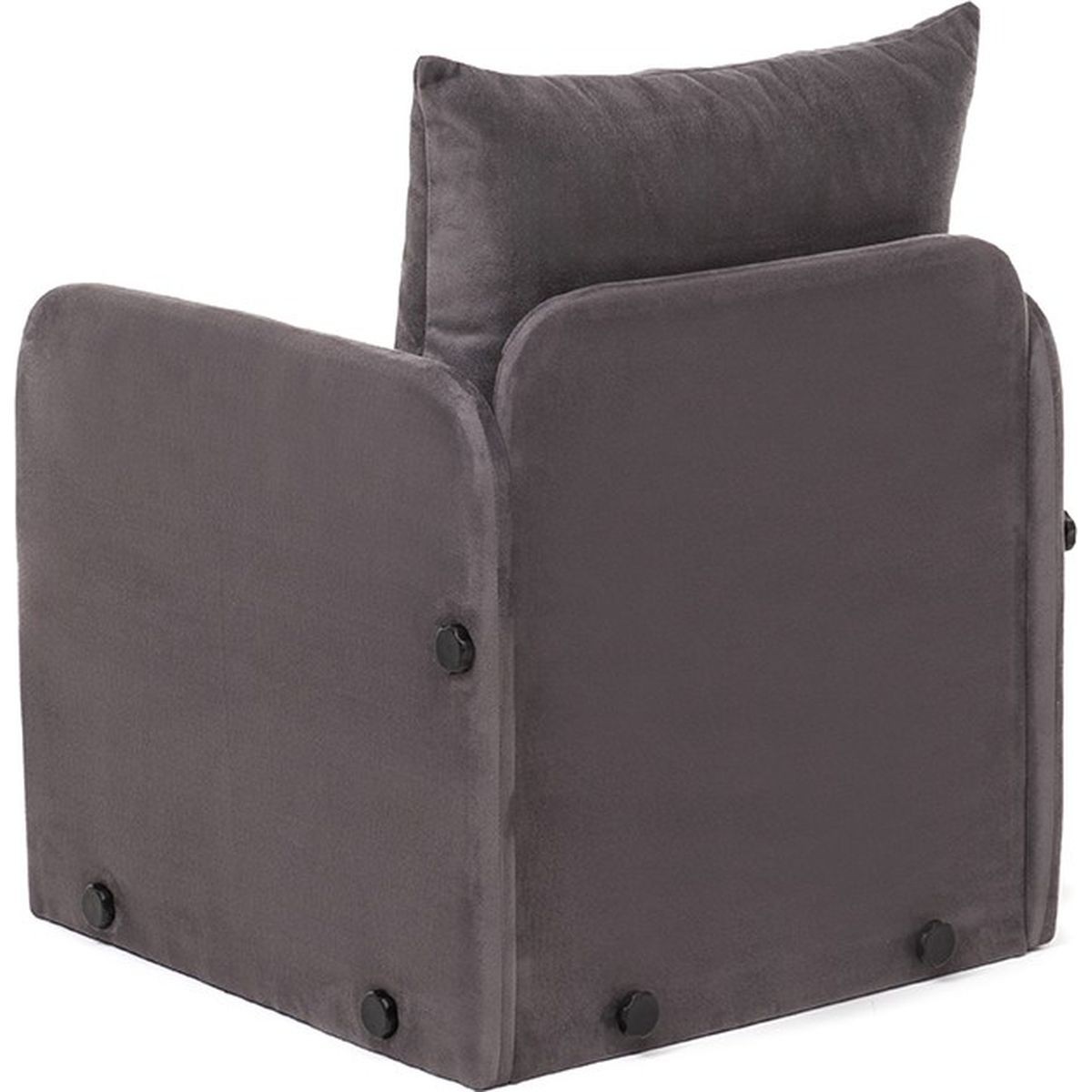 Fauteuil convertible en tissu - LUZ gris tissu, HOMIFAB