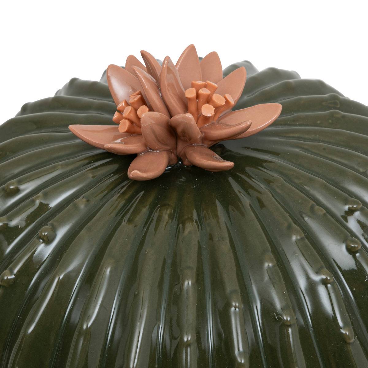 Cactus déco, céramique EXOTIC PANAMA vert de gris, ATMOSPHERA
