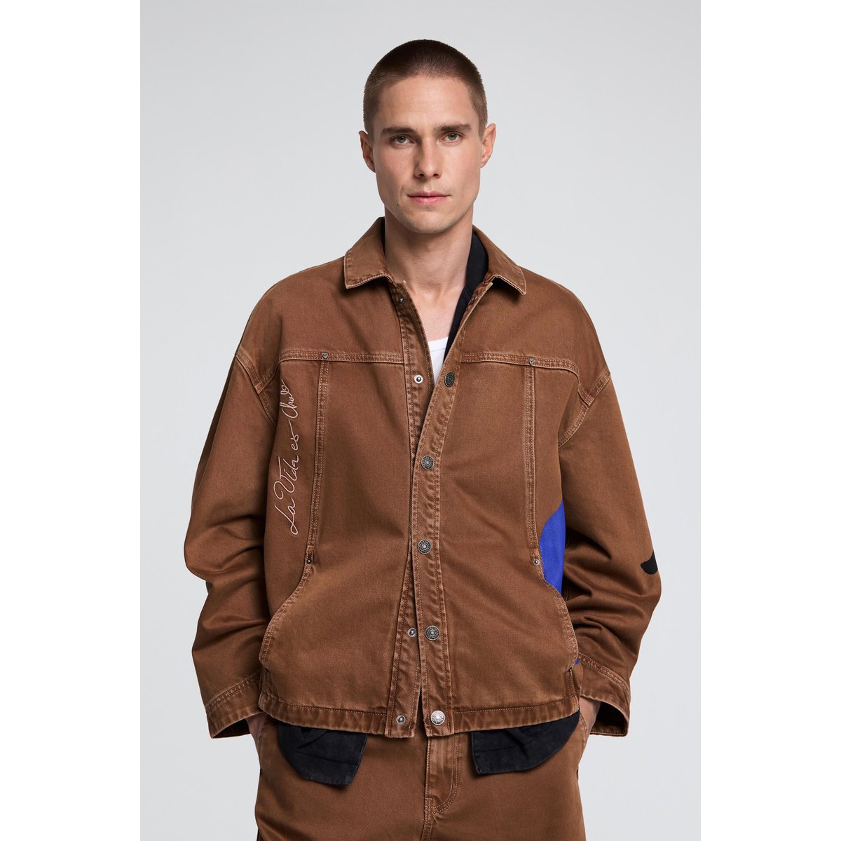 Veste imprimée avec des soleils marron, DESIGUAL