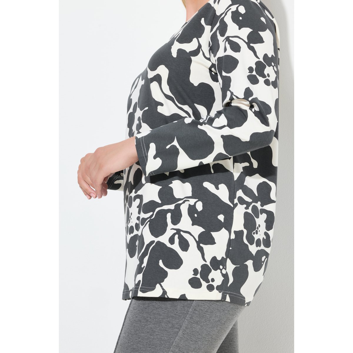 T-shirt manches longues blanc cassé, ULLA POPKEN