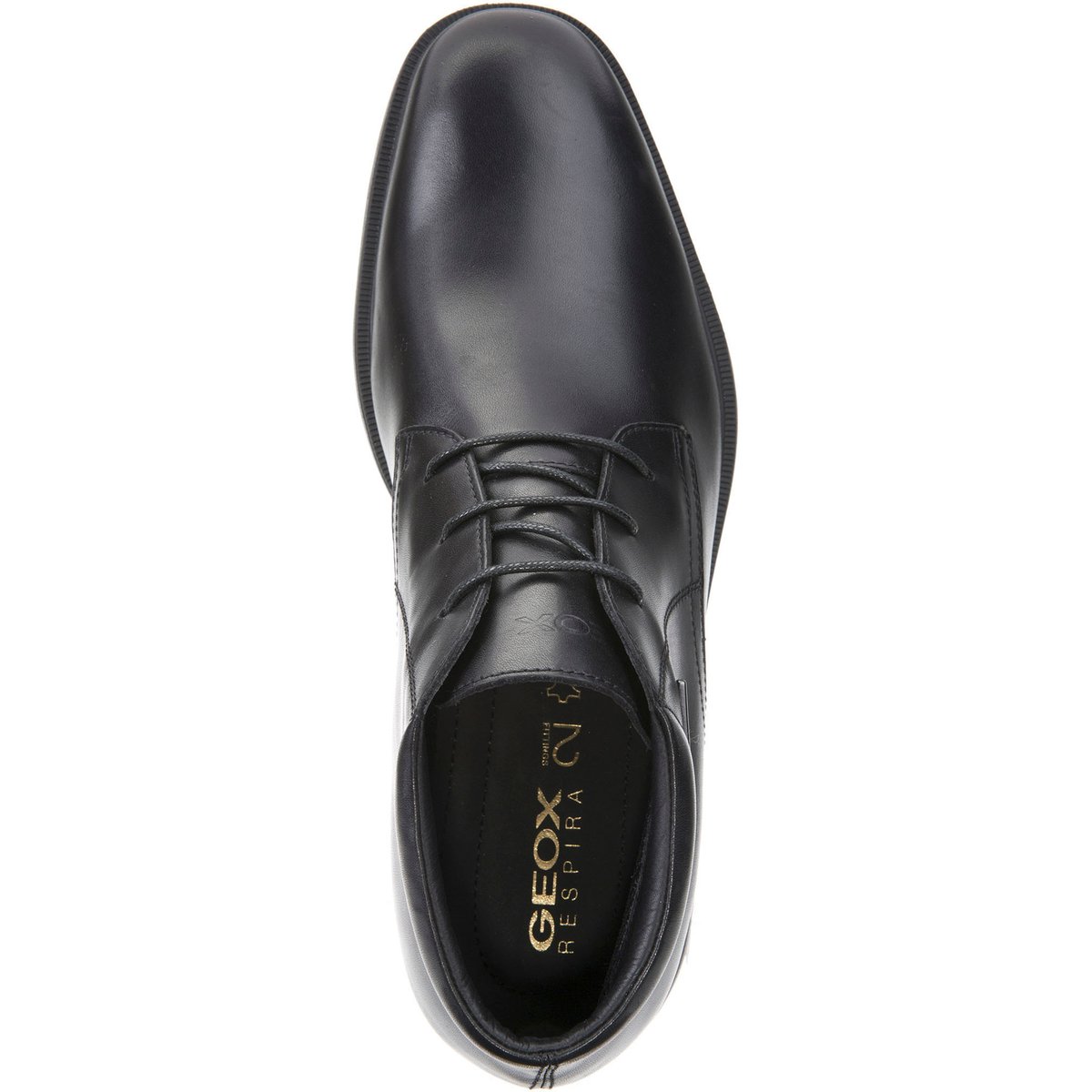 Derbies respirantes en cuir Brayden 2fit abx noir, GEOX