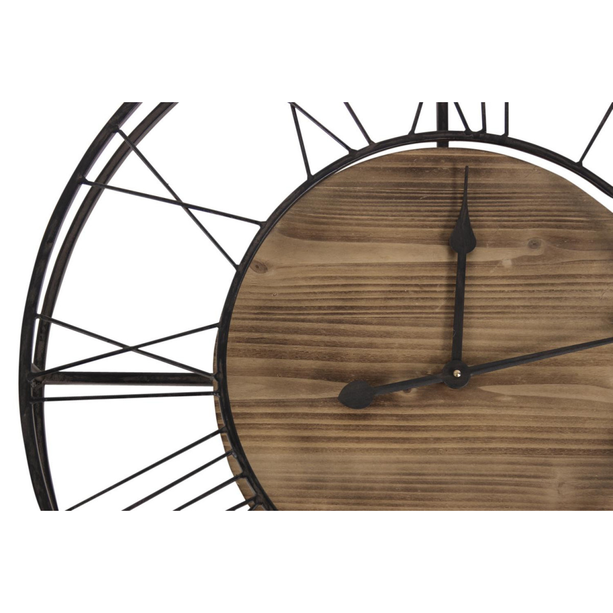 Grande horloge ancienne marron, DECORATION D’AUTREFOIS