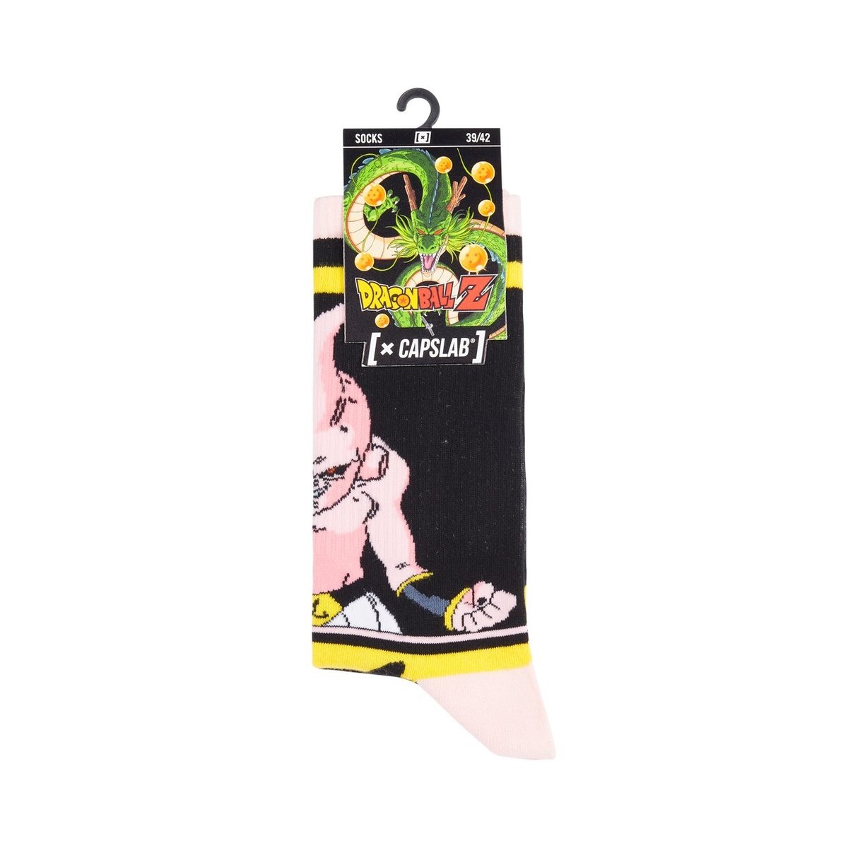 Chaussette Coton Dragon Ball Z Buu jaune/rose, CAPSLAB
