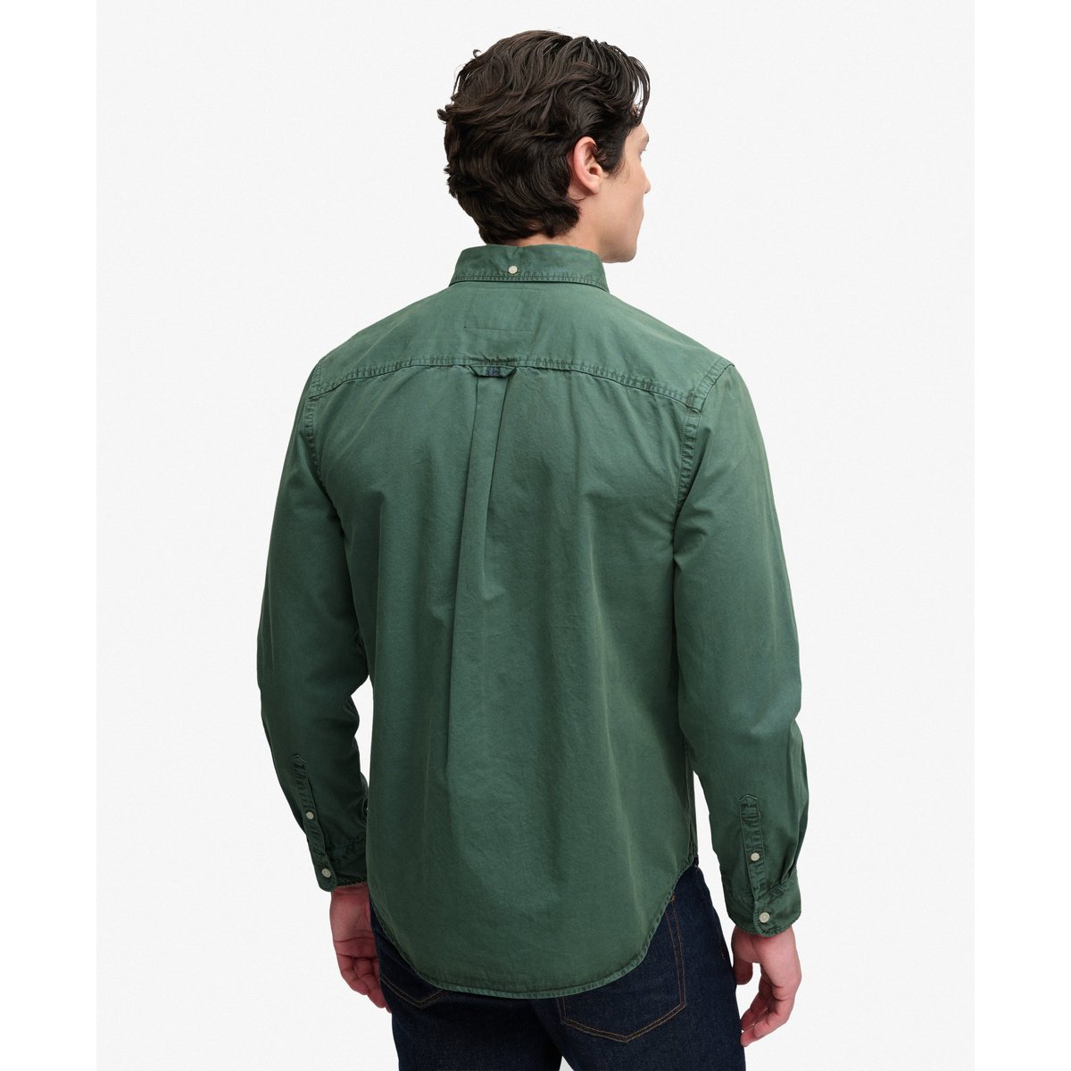 Chemise Manches Longues Coupe Décontractée vert délavé, SUPERDRY