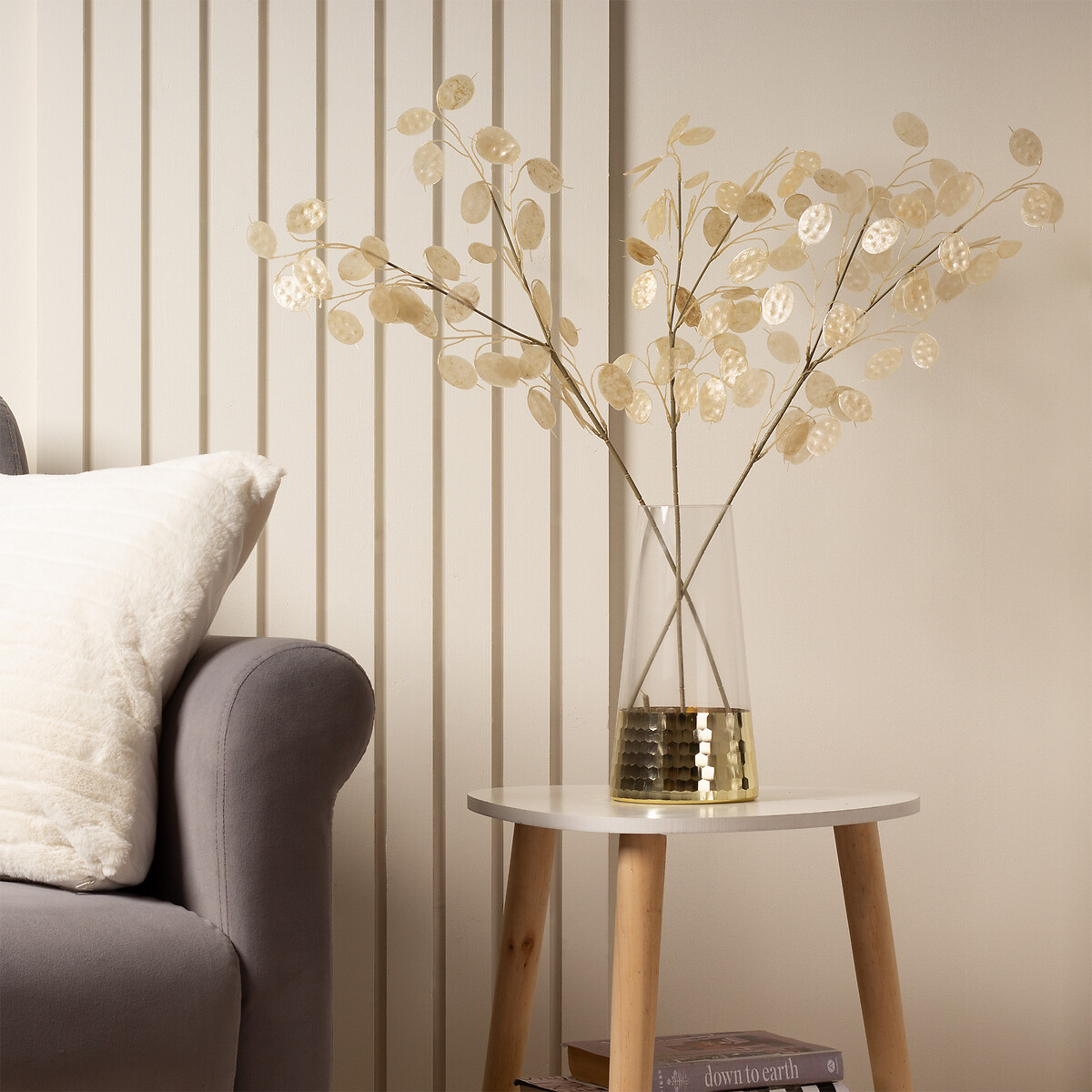 Set of 3 76cm Artificial Honesty Spray natural, SO'HOME