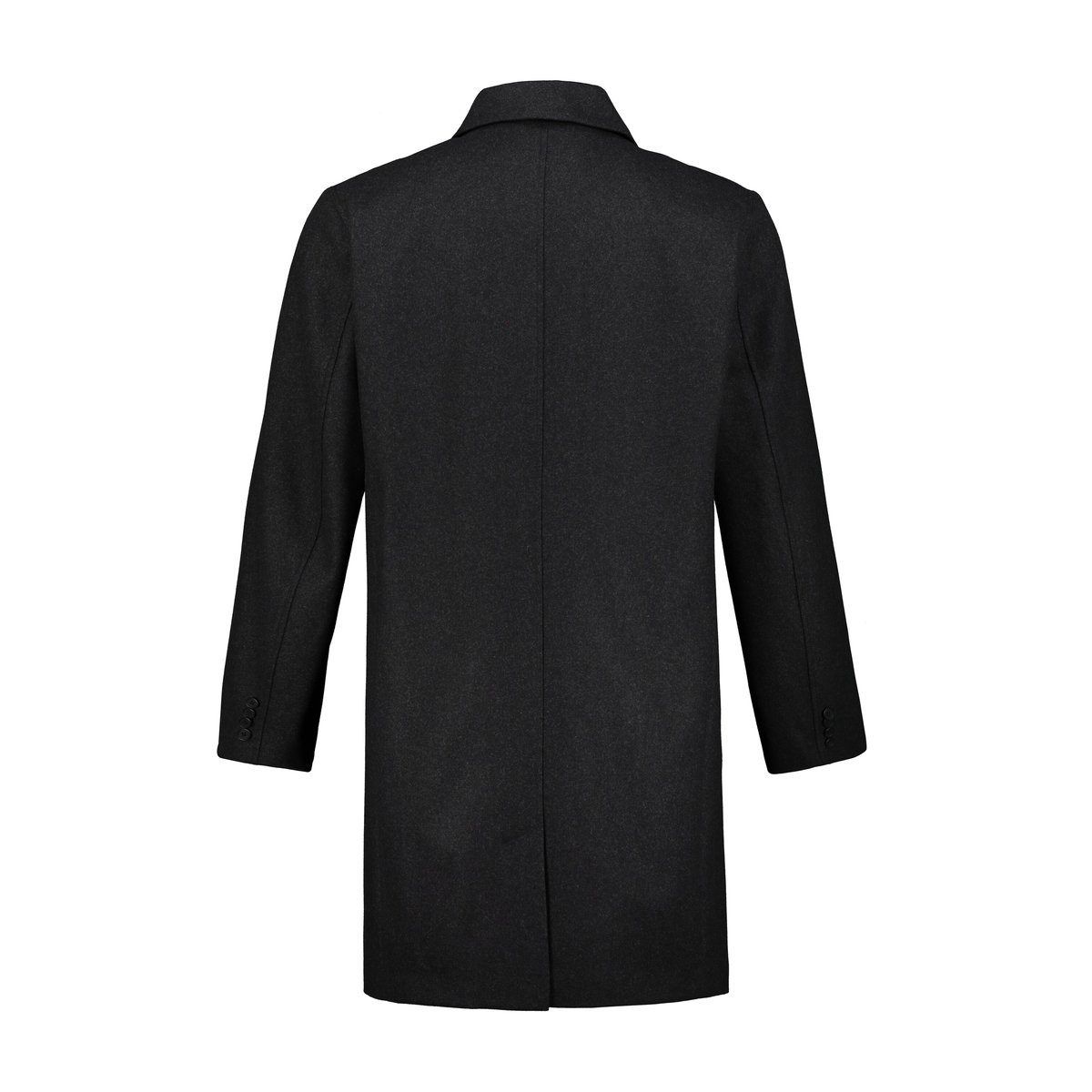 Manteau en laine mélangée déperlante anthracite, JP1880