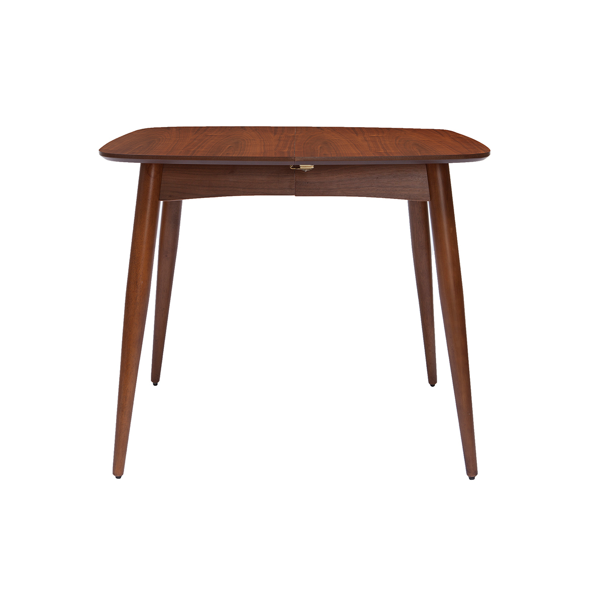 Table à manger extensible carrée en bois L90-130 cm NORDECO noyer, MILIBOO