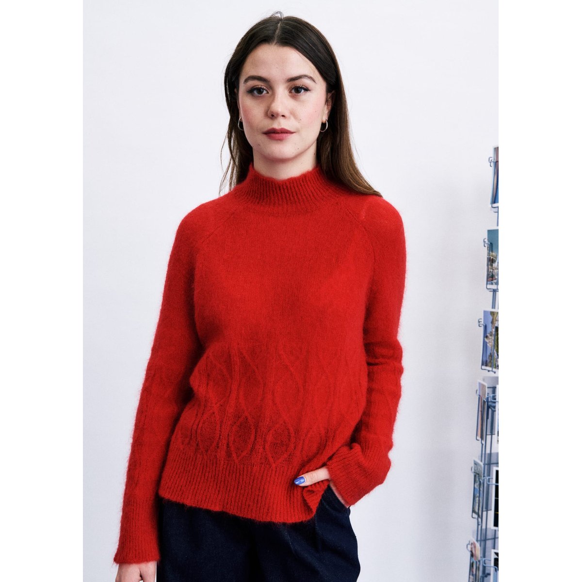 Pull Nachi en mohair NACHI rouge, FRNCH