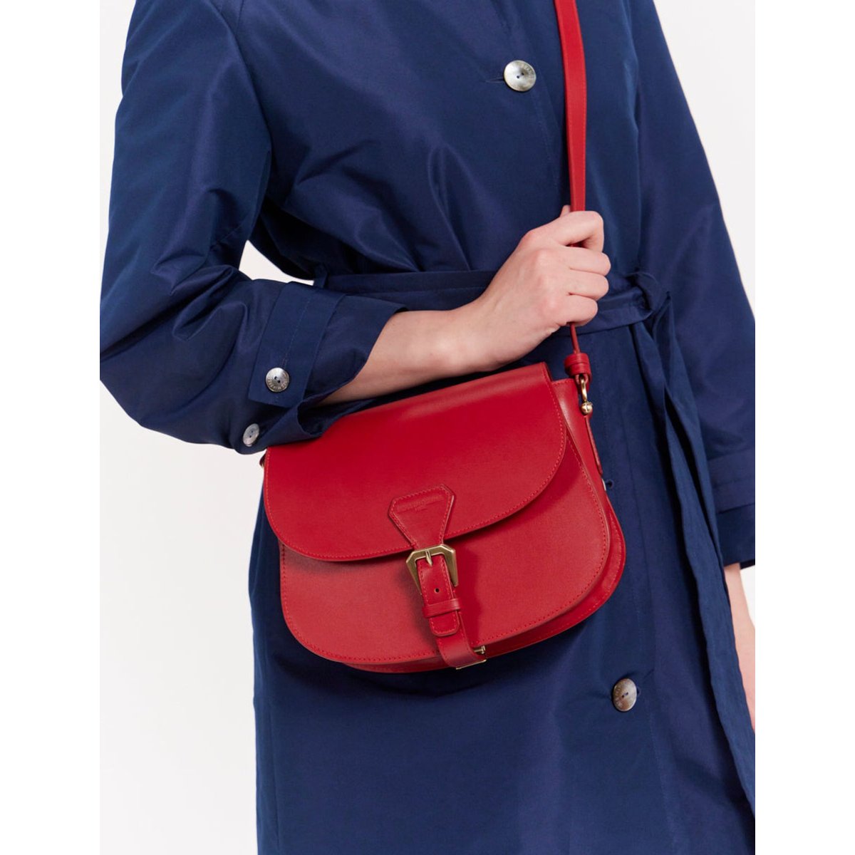 Flaneur shoulder bag rouge, INES DE LA FRESSANGE PARIS