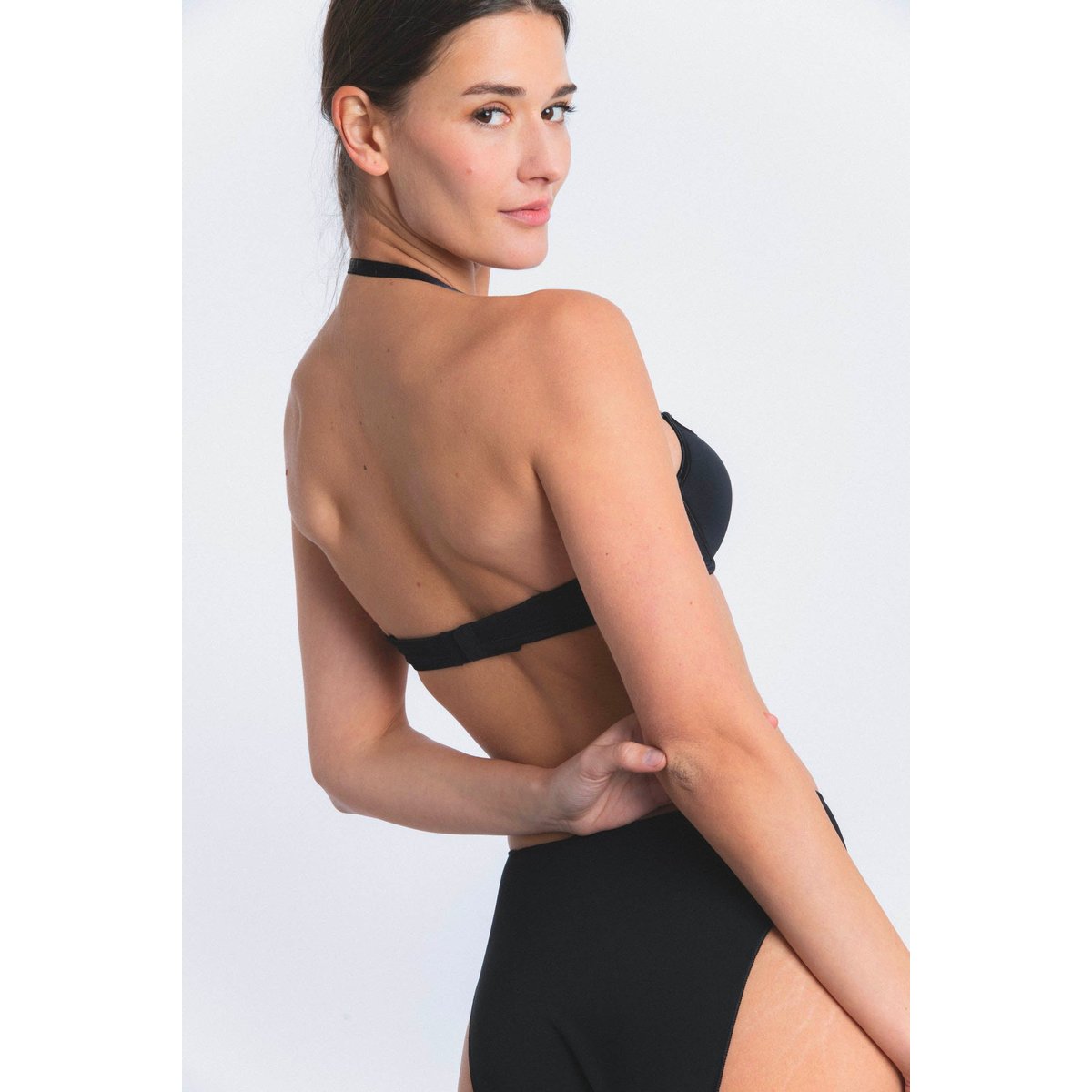 Soutien-gorge corbeille multi-positions en microfibre NUAGE PUR noir, MAISON LEJABY