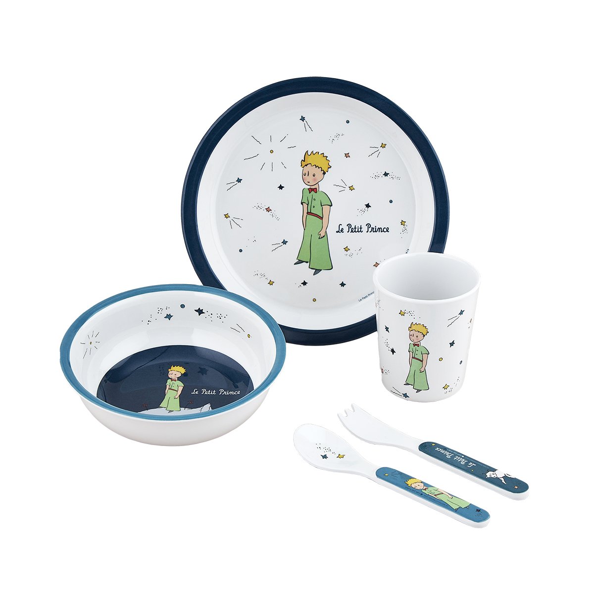 Coffret cadeau 5 pièces LE PETIT PRINCE blanc, PETIT JOUR