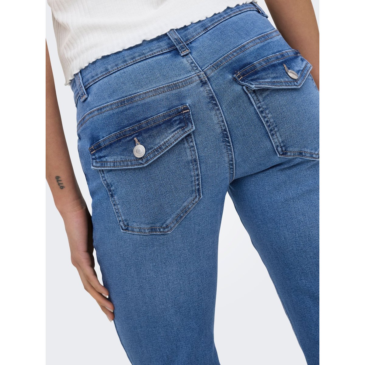 Jean Flared light blue denim, ONLY