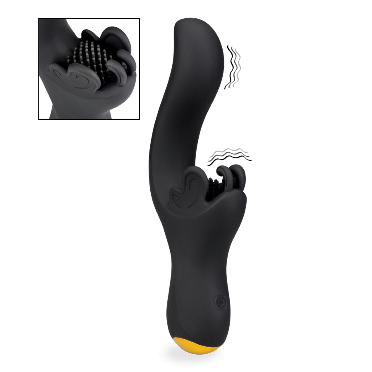 Vibromasseur puissant point G et clitoris Eternity noir, LOVE AND VIBES