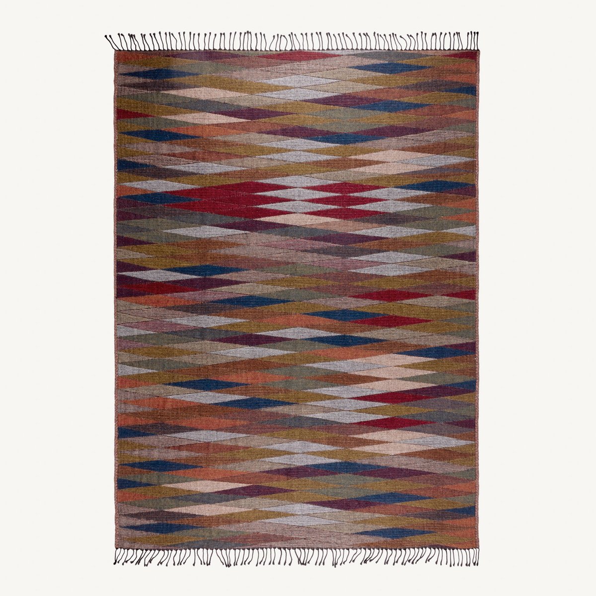 Plaid en Jacquard motif arlequin FADEL multicolore, MADURA