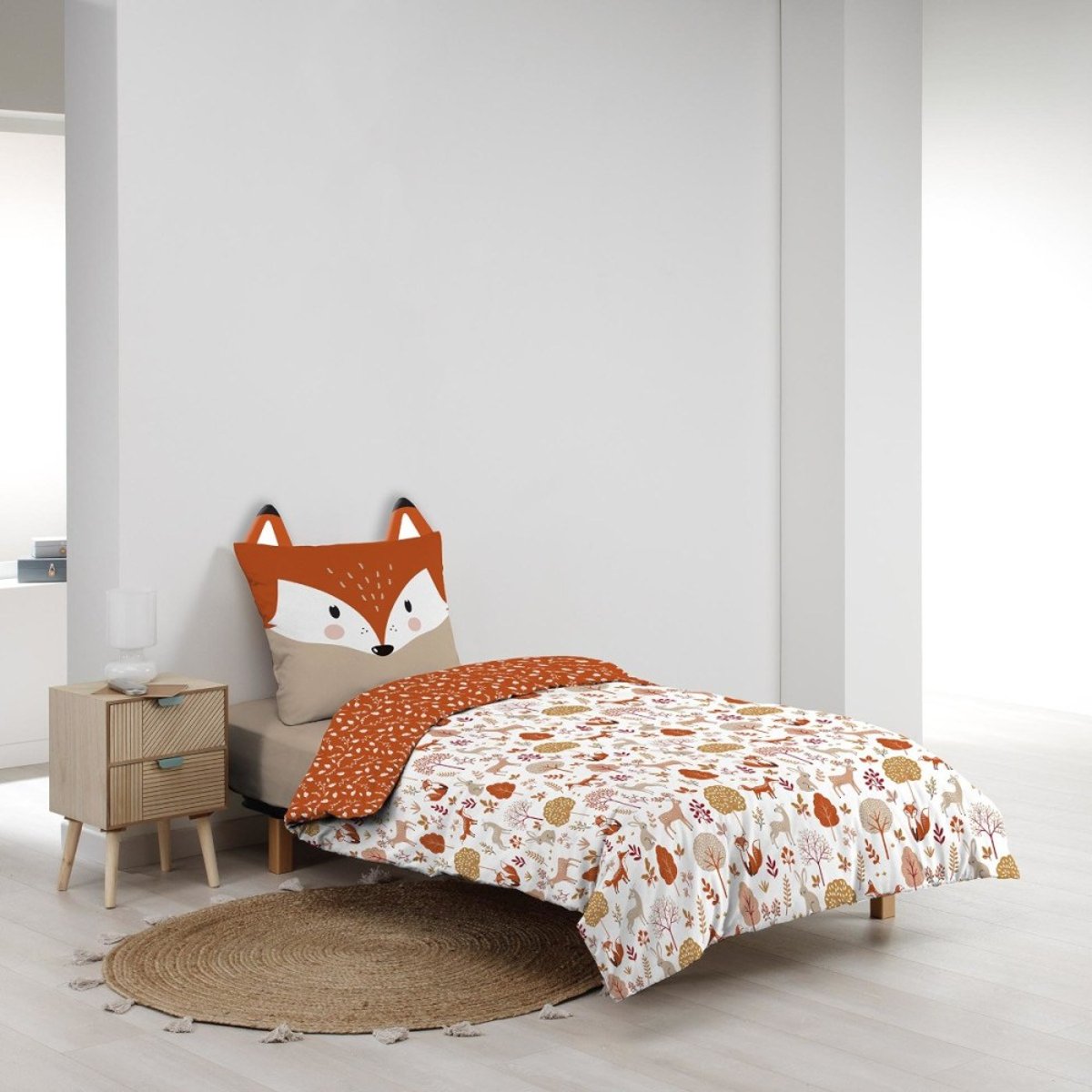Housse de couette 140x200 + 1 taie ROXY 100% coton color, DECORATIE