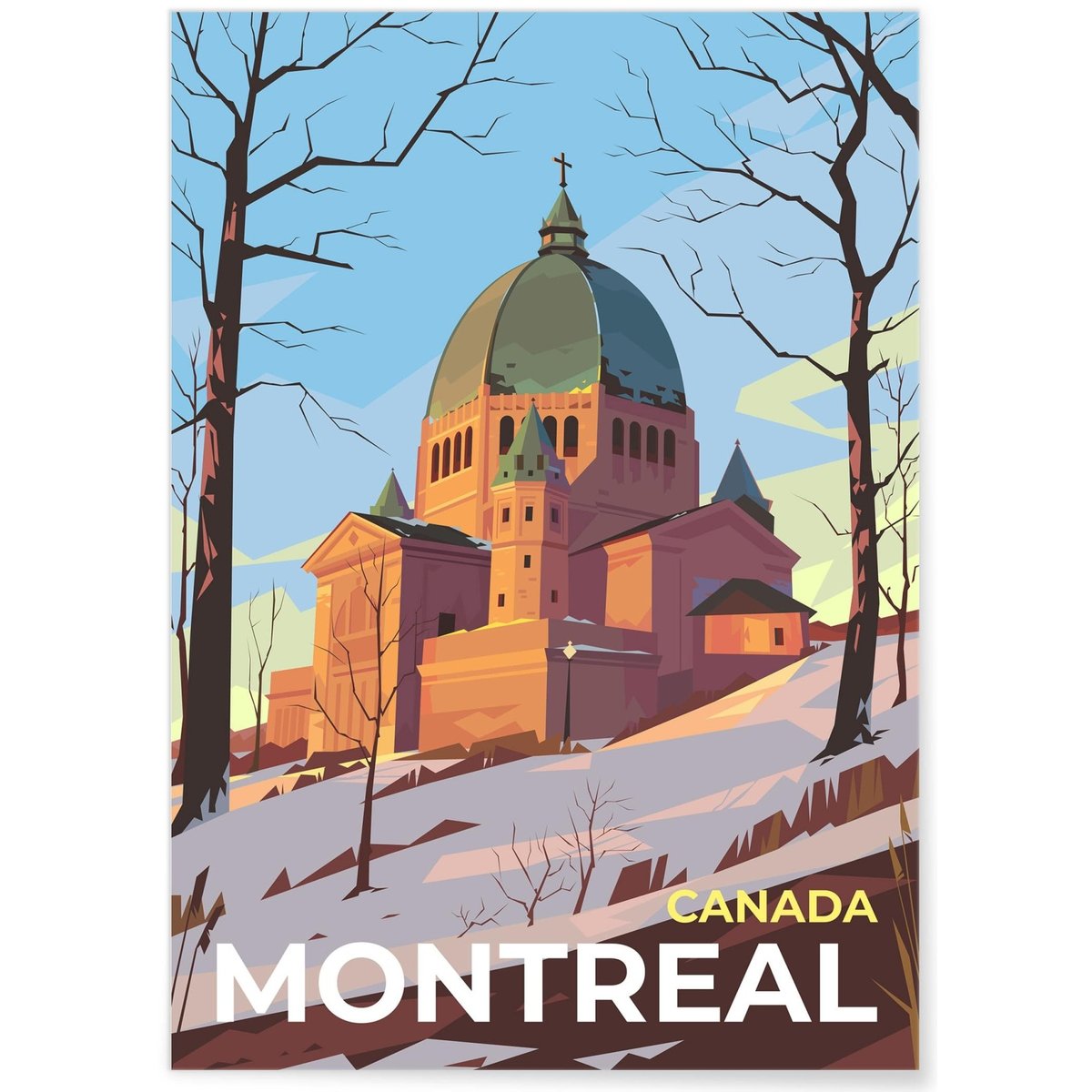 Affiche ville Montréal 2 blanc, L'AFFICHERIE