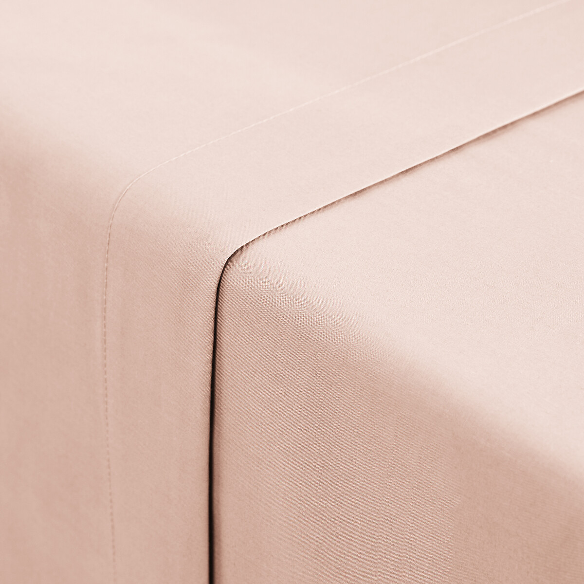 Scenario Plain Cotton Percale Flat Sheet powder pink, LA REDOUTE INTERIEURS