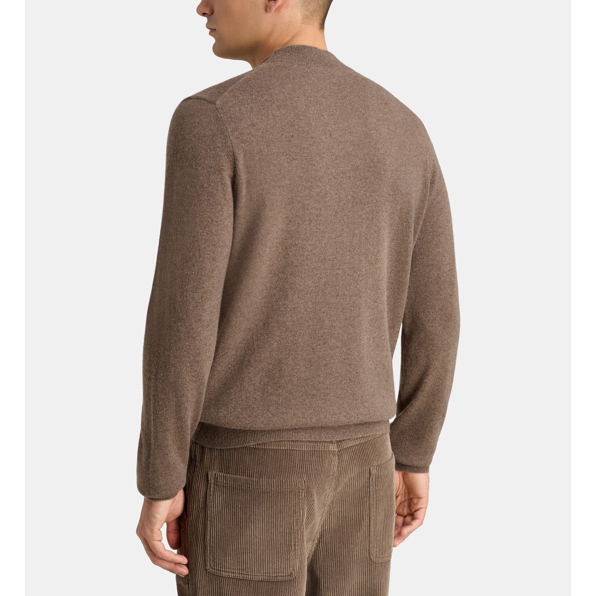 Pull droit rachmok cachemire marron moyen, GALERIES LAFAYETTE