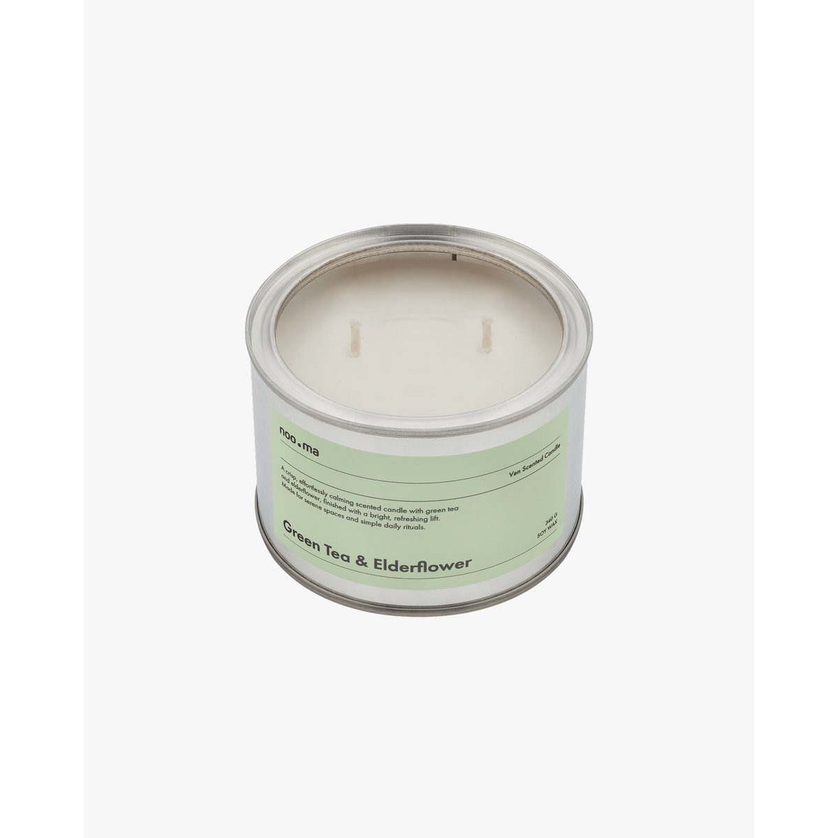 Bougie parfumée Ven - Thé vert & Fleur de sureau gris, NOO.MA