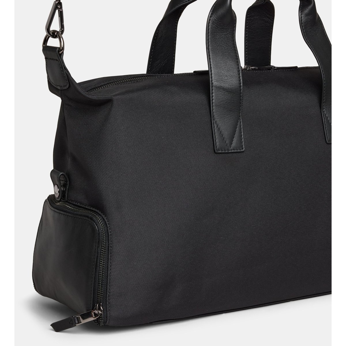 Sac de voyage eliot nylon et cuir noir, GALERIES LAFAYETTE
