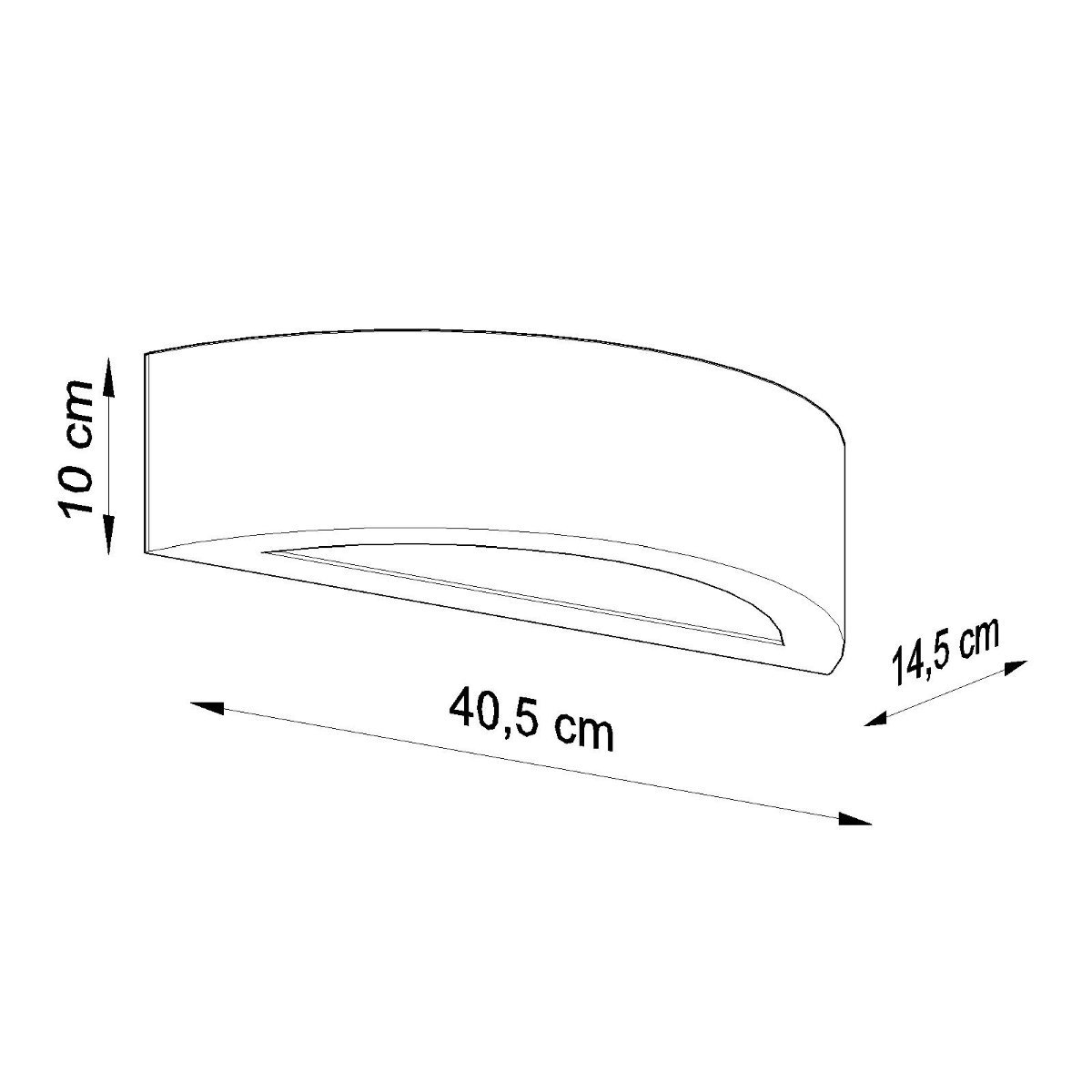 Applique Céramique Blanc E27 1 Atena blanc, EDEN