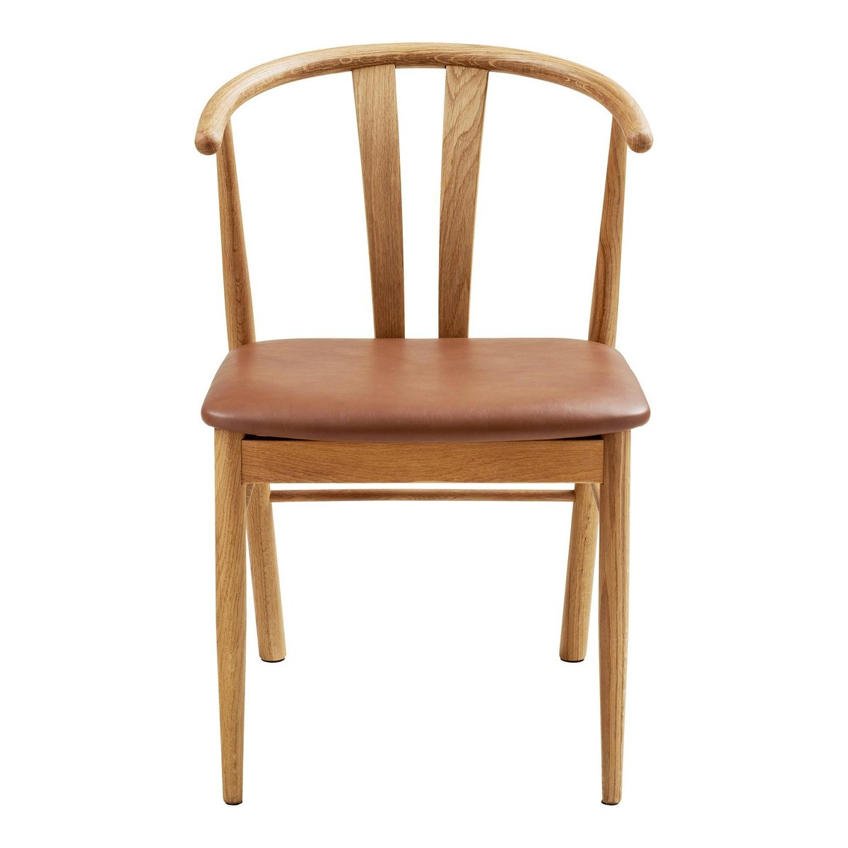 Chaise design en chêne (lot de 2) BERLIN brun, PIER IMPORT