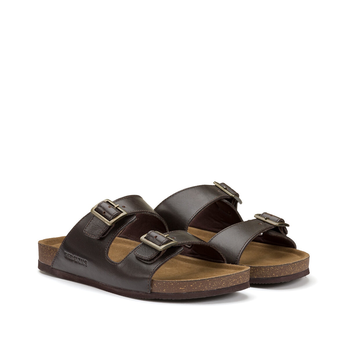 Mules Cuir Californie marron, REDSKINS