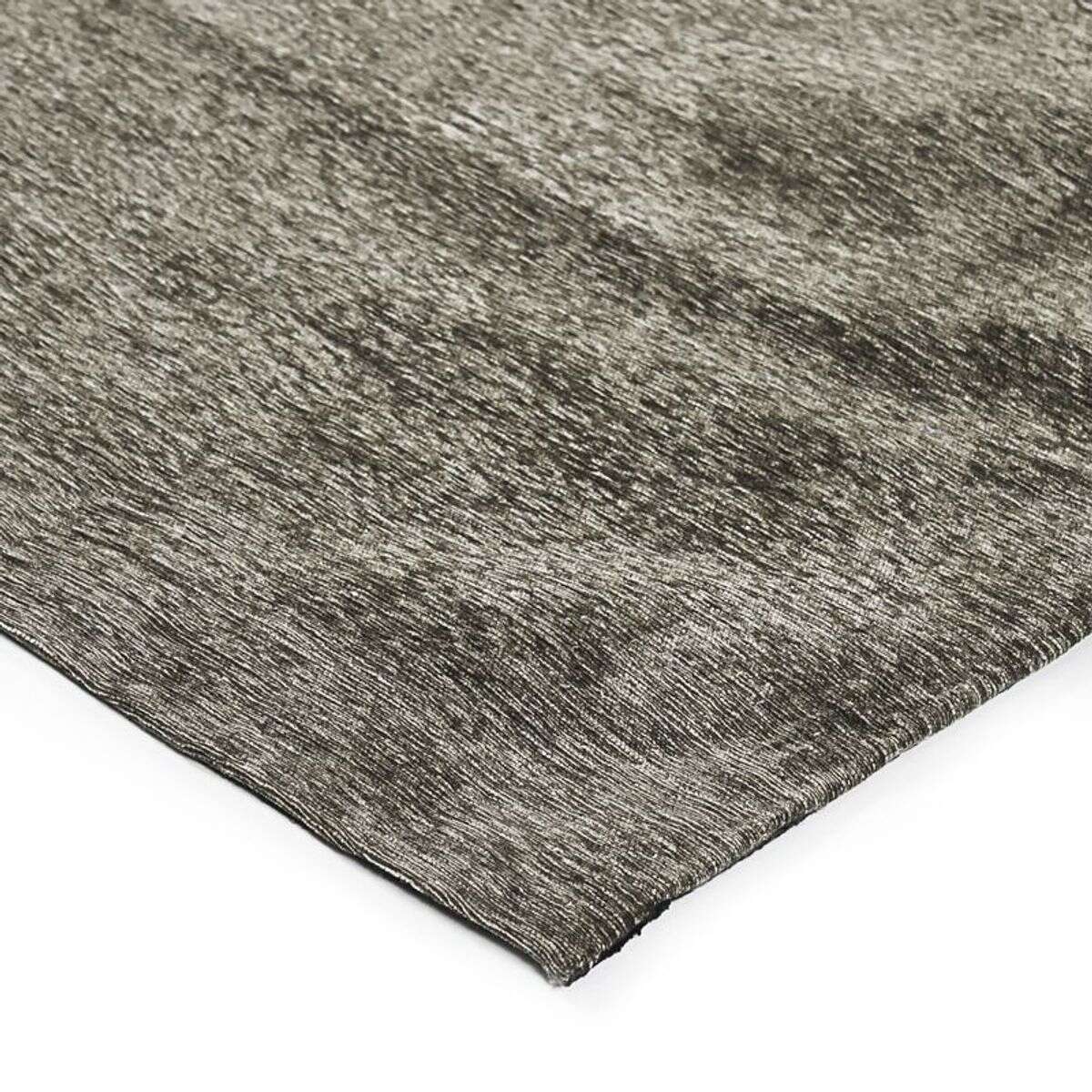 Tapis texturé vintage INTENSE marron-écorce, THE DECO FACTORY