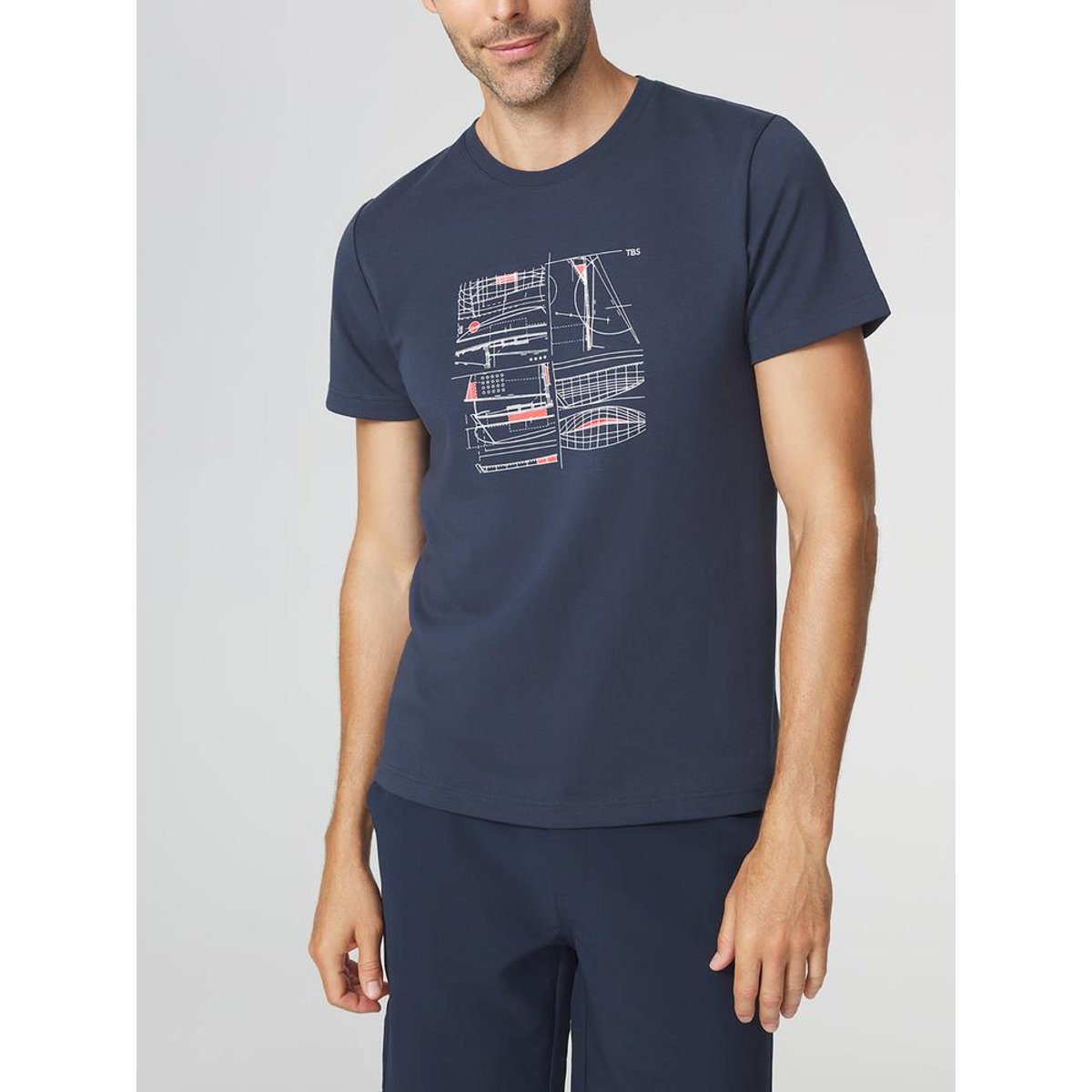 T-shirt manches courtes STANYTEE navy, TBS