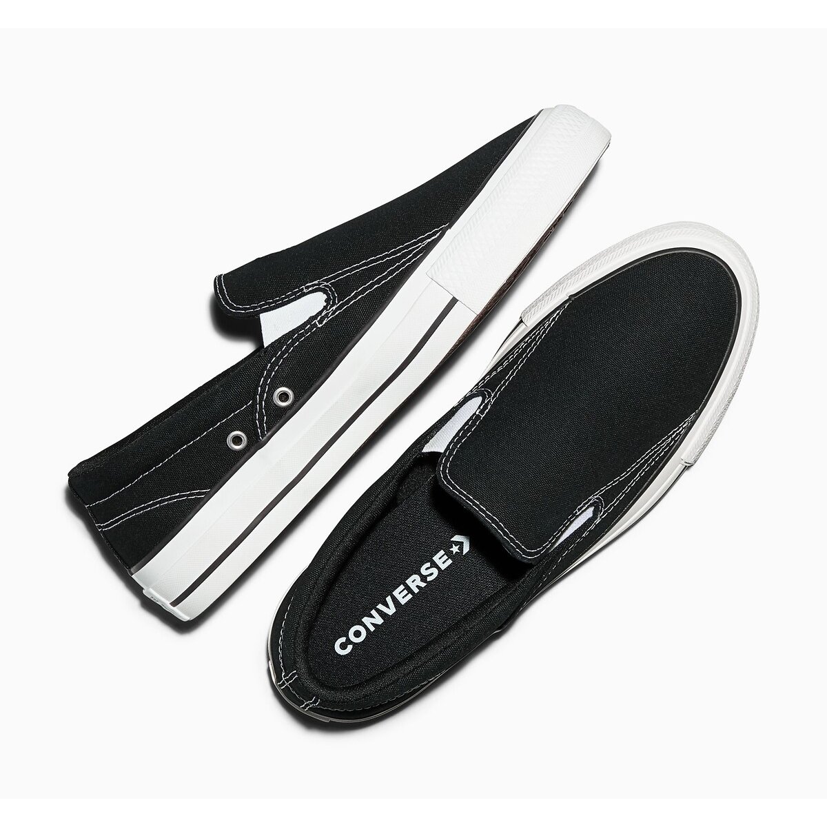 Malden Slip On canvas sneakers zwart, CONVERSE