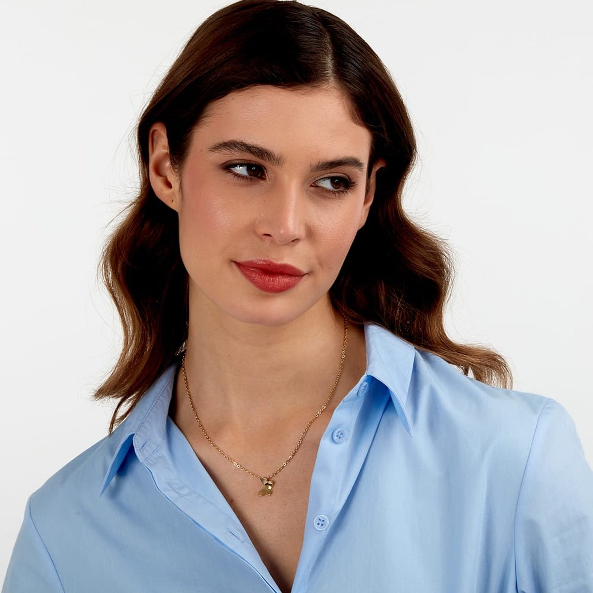 Collier en acier, cristaux, TALISMANI or jaune, MORELLATO